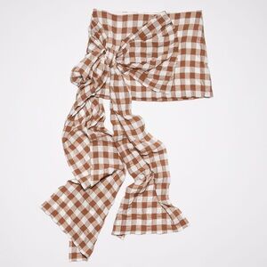 Acne Studios Gingham Bow Mini Skirt